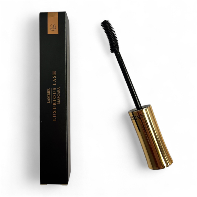 Туш для вій LAMBRE Luxurious Lash 9 мл чорна для природного об'єму та чіткого розділення - зображення 6