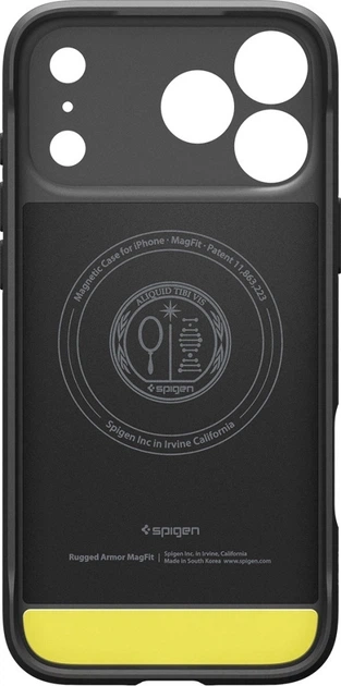 Etui plecki Spigen Rugged Armor Mag do Apple iPhone 18 Pro / 17 Pro Matt Black (8800337252736) - Zdjęcie 3 Etui plecki Spigen Rugged Armor Mag do Apple iPhone 18 Pro / 17 Pro Matt Black (8800337252736) - obraz 3