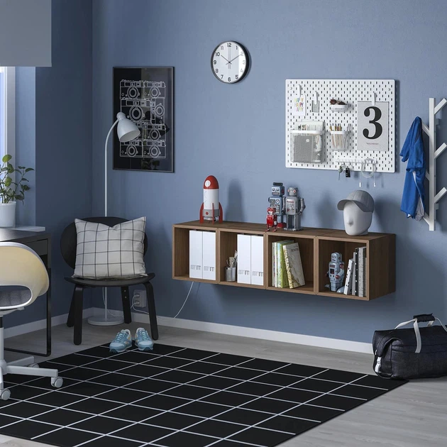 Комбінація підвісних шаф ІКЕА EKET 140х35х35 см (s49567497) - Фото 3 Комбінація підвісних шаф ІКЕА EKET 140х35х35 см (s49567497) - изображение 3
