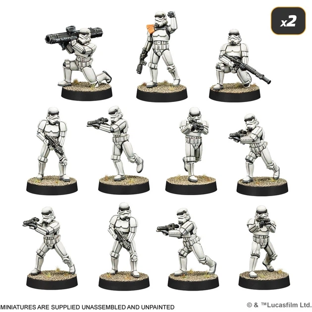 Дополнение к настольной игре Atomic Mass Games Star Wars Legion 2.0: Стартовый набор Галактической Империи (английское издание) SWQ02 (841333132033) - изображение 3