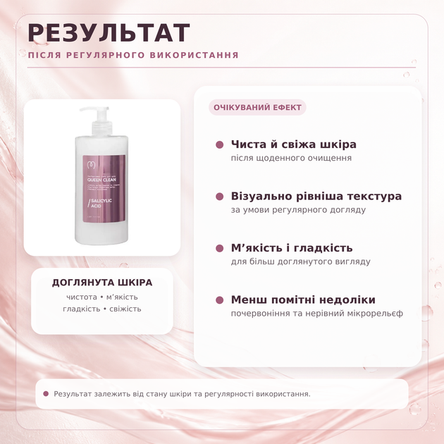 Салициловый гель для душа Mary Babe Queen Clean 350 мл - Фото 2 Салициловый гель для душа Mary Babe Queen Clean 350 мл - изображение 2