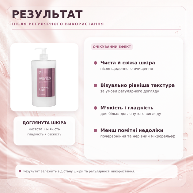 Салициловый гель для душа Mary Babe Queen Clean 1000 мл - изображение 4