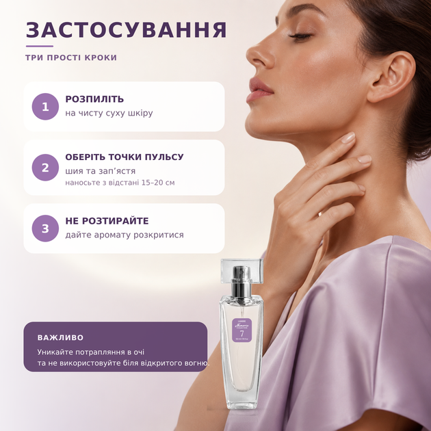 Женская парфюмированная вода Lambre Numeric Collection №7 50 мл цветочно пудровая - изображение 4