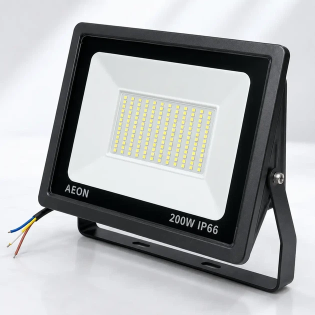 Вуличний прожектор на стіну 200W 6500K AEON Чорний - изображение 9
