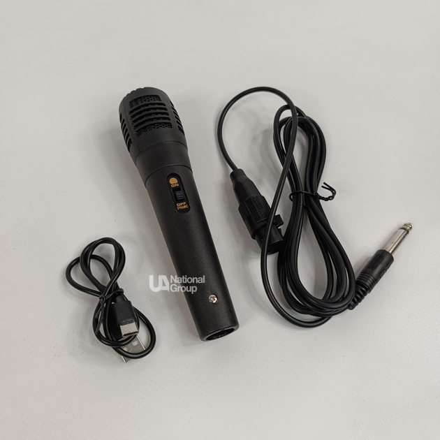 Колонка портативная аккумуляторная Bluetooth 20 Вт с микрофоном для караоке, беспроводная акустическая система с 2 динамиками 6", RGB LED подсветкой и FM-радио для дома и вечеринок Черная, ZQS6227-Black - изображение 3