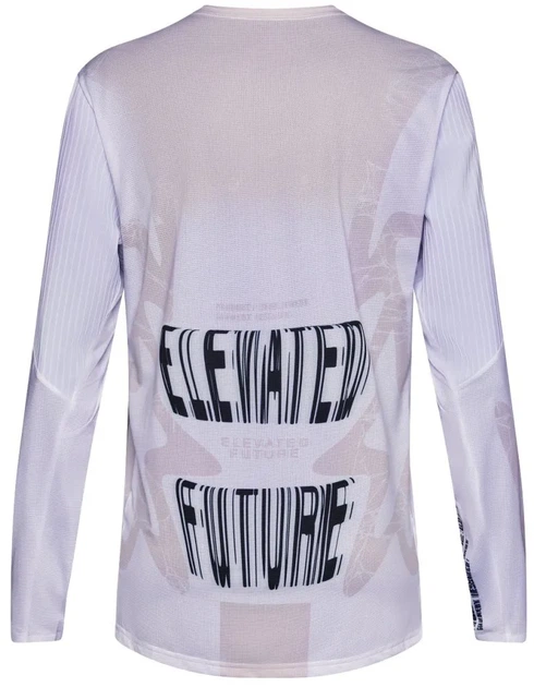 Джерси велосипедное Fox Flexair Diffuse White XL белый длинный рукав Carvico - Фото 3 Джерси велосипедное Fox Flexair Diffuse White XL белый длинный рукав Carvico - изображение 3