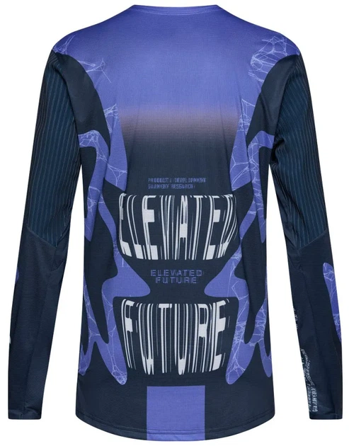 Джерси велосипедное Fox Flexair Diffuse Blueberry M синий длинный рукав Carvico - Фото 2 Джерси велосипедное Fox Flexair Diffuse Blueberry M синий длинный рукав Carvico - изображение 2