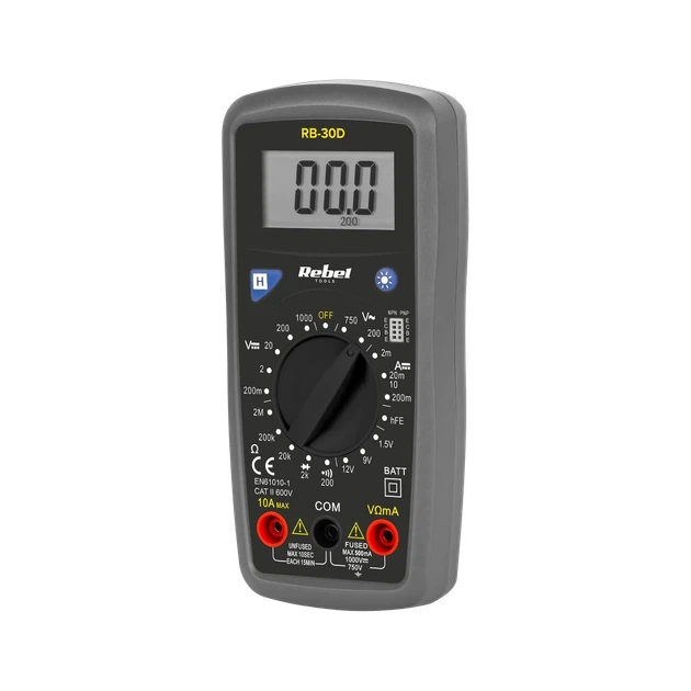 Мультиметр REBEL RB-30D - Фото 1 Мультиметр REBEL RB-30D - зображення 1