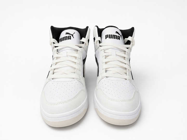 Кросівки чоловічі високі Rebound High Top білі з чорним 44.5 (4065449384704) (29 см) - Фото 5 Кросівки чоловічі високі Rebound High Top білі з чорним 44.5 (4065449384704) (29 см) - зображення 5