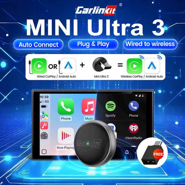 Беспроводной адаптер Carlinkit 2 в 1 - CarPlay и Android Auto (USB-A / Type-C) - изображение 6