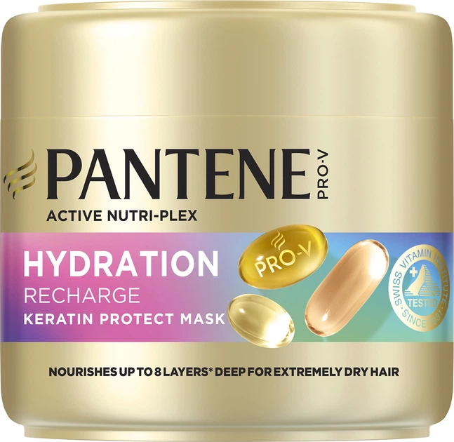 Маска для волос с кератином Pantene Pro-V Hydration Recharge 300 мл (8700216938778) - Фото 1 Маска для волос с кератином Pantene Pro-V Hydration Recharge 300 мл (8700216938778) - изображение 1