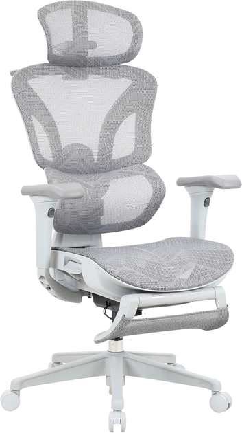Крісло офісне OfficePro Onix OC975G Mesh  ергономічне Gray - зображення 6