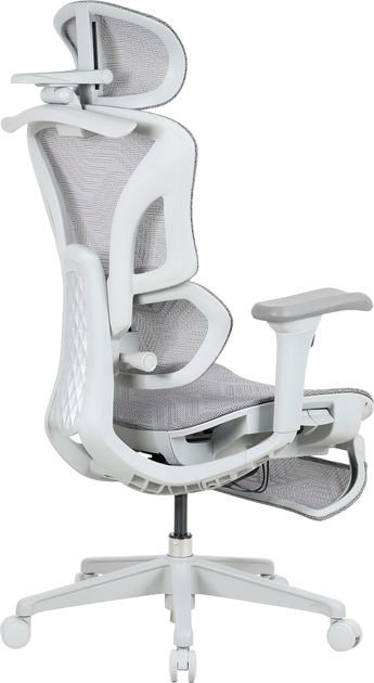Крісло офісне OfficePro Onix OC975G Mesh  ергономічне Gray - зображення 4