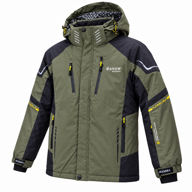 Термокуртка зимова Snow чоловіча мембранна Omni-Heat,XL, Хакі - зображення 4