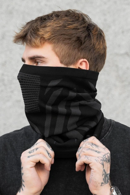 Чоловічий Зимовий Бавовняний Дихаючий Термо Баф Without Scorpion Black - Фото 1 Чоловічий Зимовий Бавовняний Дихаючий Термо Баф Without Scorpion Black - изображение 1
