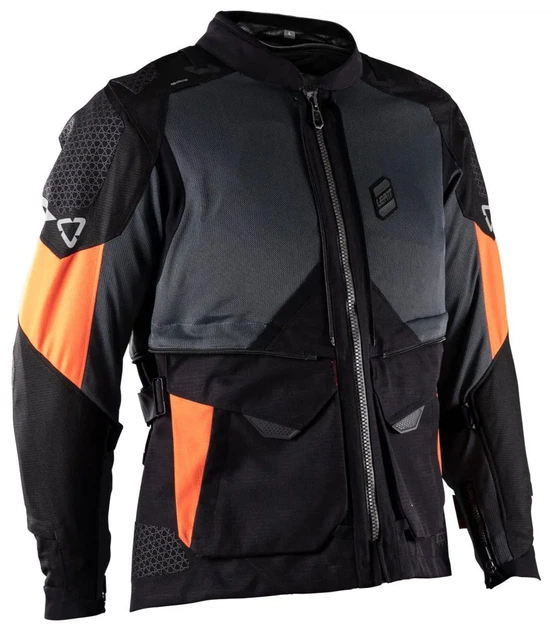 Куртка мотоциклетная Leatt 8.5 MultiTour Adventure Iron XL серая HydraDri DRI 35000 всесезонная - Фото 4 Куртка мотоциклетная Leatt 8.5 MultiTour Adventure Iron XL серая HydraDri DRI 35000 всесезонная - изображение 4