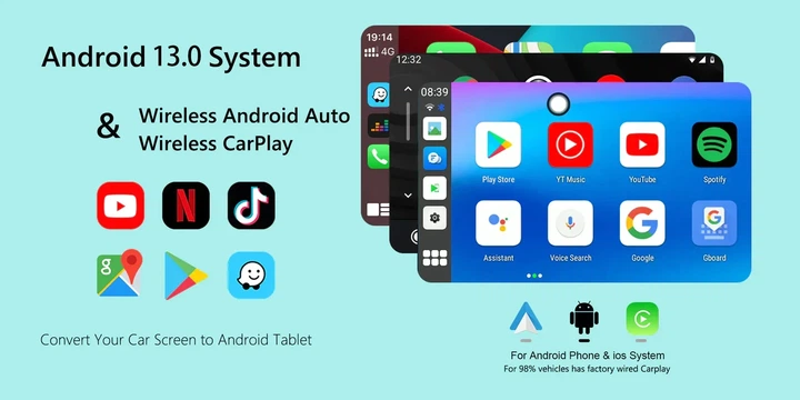 Приставка в авто Carlinkit TBox Ambient 8/128 Android 13.0 через CarPlay & Android Auto - изображение 8