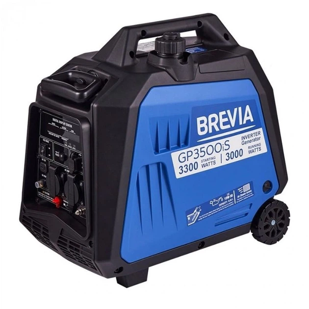 Генератор бензиновый инверторный 3.0-3.3 кВт BREVIA с системой AVR 230В (GP3500iS) - изображение 4