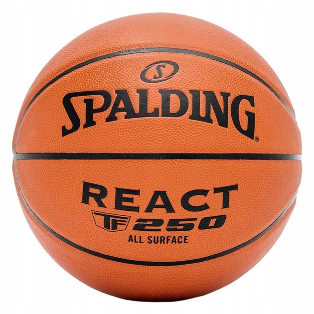 М'яч баскетбольний Spalding TF-250 React In/Out Ball 76801Z №7 - Фото 1 М'яч баскетбольний Spalding TF-250 React In/Out Ball 76801Z №7 - зображення 1
