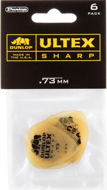 Медіатори Dunlop 433P0.73 Ultex Sharp Player's Pack 0.73 mm (6 шт.) - Фото 1 Медіатори Dunlop 433P0.73 Ultex Sharp Player's Pack 0.73 mm (6 шт.) - зображення 1