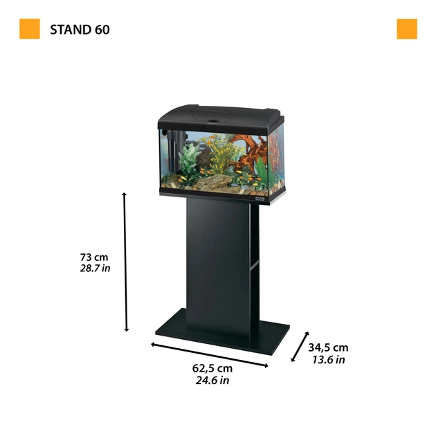 Подставка под аквариум Ferplast Stand 60 черная 62,5x34,5x73 см 66001017 - Фото 2 Подставка под аквариум Ferplast Stand 60 черная 62,5x34,5x73 см 66001017 - изображение 2
