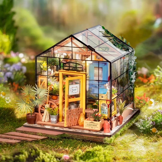Конструктор 3D міні-будинок Robotime Rolife Cathy’s Flower House DG104 - изображение 2