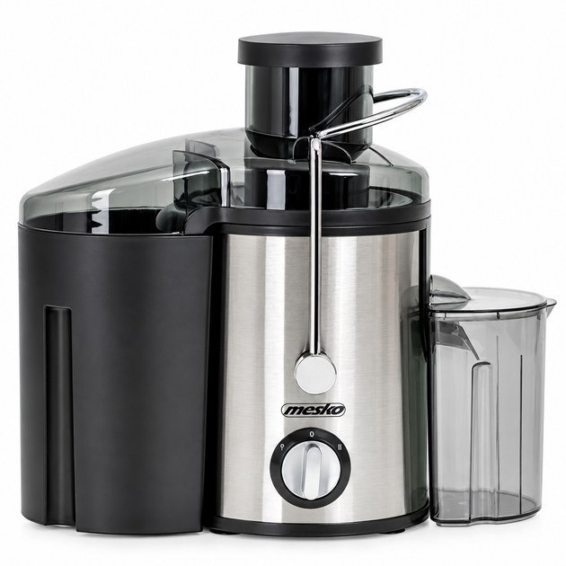 Электрическая соковыжималка Mesko MS 4126 Black 600 Вт Центробежная соковыжималка для твердых овощей и фруктов с двумя скоростями - изображение 6
