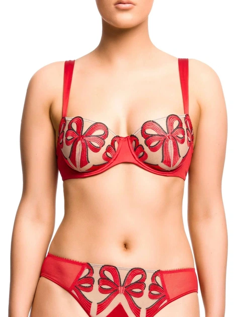Бюстгальтер балконет Dita von Teese 80C Червоний (D59073-scarlett) - изображение 3