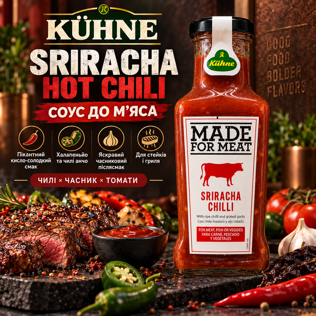 Соус к мясу Шрирача Чили 235 мл острый соус Sriracha с халапеньо чили анчо чесноком и томатами кисло-сладкий соус для стейков шашлыка гриля бургеров маринада - Фото 1 Соус к мясу Шрирача Чили 235 мл острый соус Sriracha с халапеньо чили анчо чесноком и томатами кисло-сладкий соус для стейков шашлыка гриля бургеров маринада - изображение 1