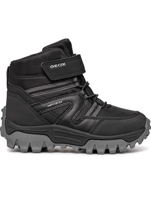 Детские зимние ботинки Geox Himalaya 32 р сапоги чёрный/серый для мальчика - Фото 1 Детские зимние ботинки Geox Himalaya 32 р сапоги чёрный/серый для мальчика - изображение 1