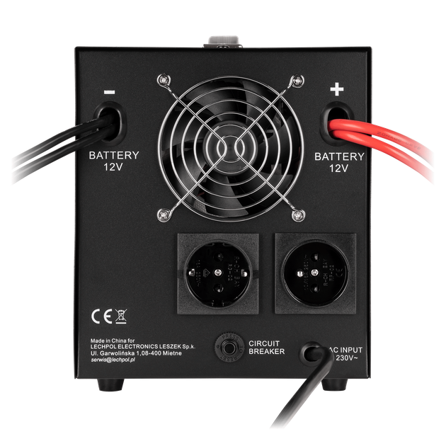 ДБЖ Rebel RB-4030 1200W 12V/230V з чистою синусоїдою - Фото 4 ДБЖ Rebel RB-4030 1200W 12V/230V з чистою синусоїдою - изображение 4