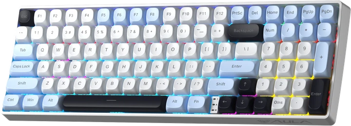 Клавиатура Aula S100pro Brown Switch белая/черная (6948391205755) - изображение 2