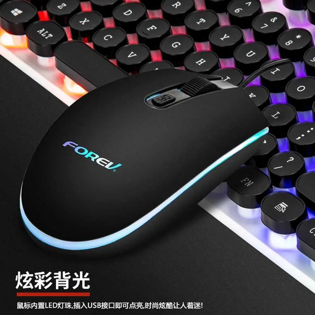 Комплект игровой клавиатуры и мыши с подсветкой FOREV FV-Q90 - изображение 7