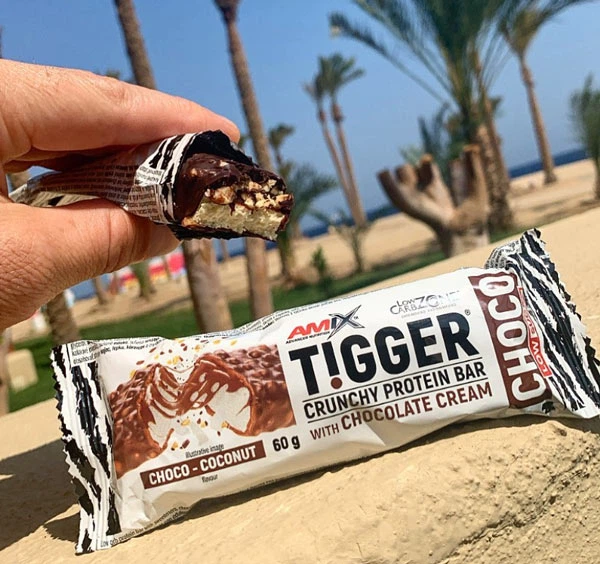 Блок Батончиків Amix Nutrition Tigger Zero Multi Layer Protein Bar, Шоколад-кокос 60 грамів — 20 шт (67826931) - зображення 3