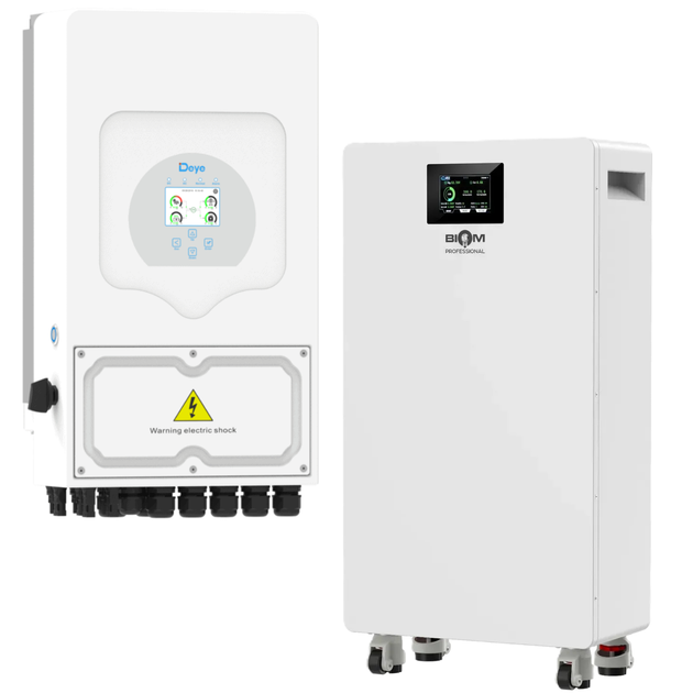 Комплект автономного енергопостачання Deye 3.6 кВт SUN-3.6K-SG05LP1-EU-AM2-P + Biom Professional BALFP-512314-V2 16 кВт·год - зображення 2