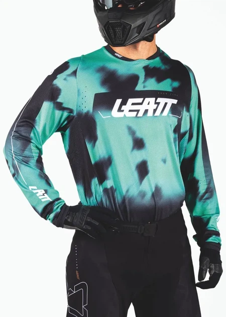 Джерси мотокроссовое Leatt Moto 4.5 Lite бирюзовое, размер S - изображение 3
