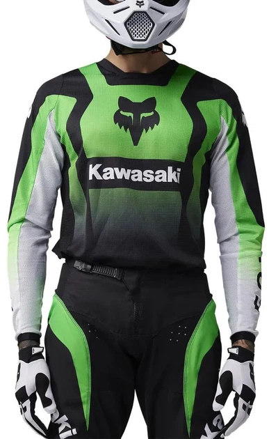 Джерси Fox 180 Kawasaki Flo Green размер XL - изображение 3