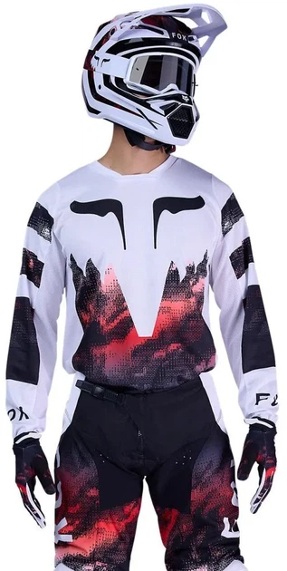 Джерси мотокроссовое Fox 180 Jersey Kairos красное, размер L - изображение 3