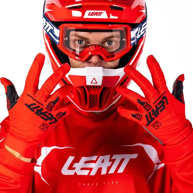 Джерси мотокроссовое Leatt Moto 3.5 красное, размер M - изображение 3