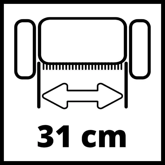 Аккумуляторный аэратор-скарификатор Einhell GC-SC 36/31 Li PXC 18В, 31 см, 109 кг (без аккумулятора и зарядного устройства) - изображение 9