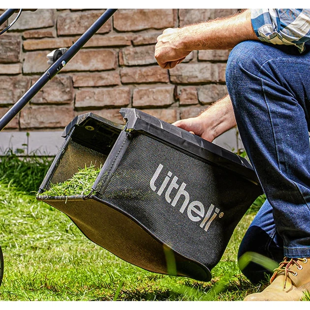 Аккумуляторная газонокосилка Litheli 20 В 3400 об/мин 30 л 11 кг с питанием от пауэрбанка - изображение 3