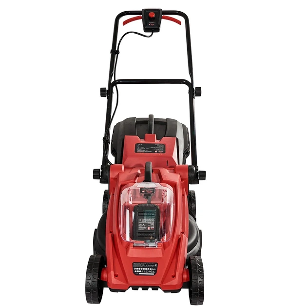 Газонокосарка акумуляторна Vitals Master AZP 1832 18В 32 см 30 л чорна з червоним - зображення 2