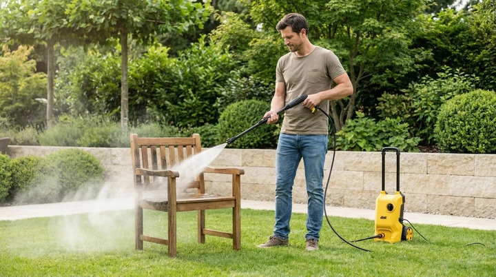Высоконапорная мойка 2E AquaClean 140, 1800 Вт, 140 бар, 480 л/ч, шланг 6 м, вес 606 кг - изображение 4