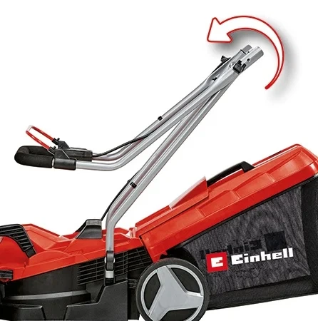 Газонокосарка акумуляторна Einhell GE-CM 18/33 Li 18В 33 см 25-65 мм 30 л 10,1 кг без АКБ та ЗП - зображення 4