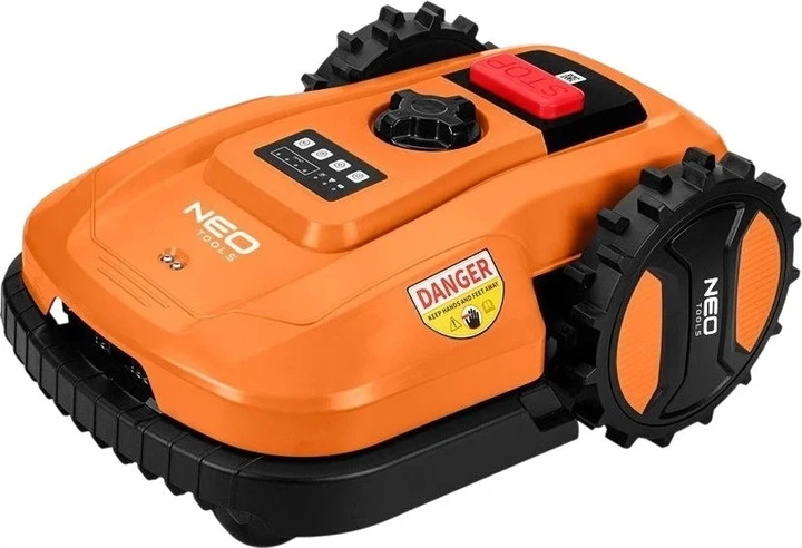 Газонокосарка-робот Neo Tools Energy+ 18В 6А·год 20-60мм 67дБ 600м² помаранчева - зображення 4