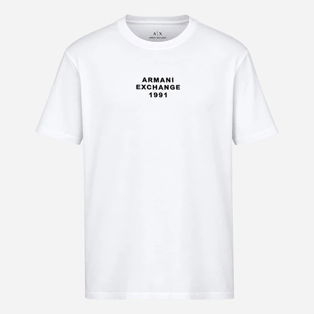 Футболка хлопковая длинная мужская Armani Exchange 342168688 M Молочная (1162564974) - Фото 4 Футболка хлопковая длинная мужская Armani Exchange 342168688 M Молочная (1162564974) - изображение 4