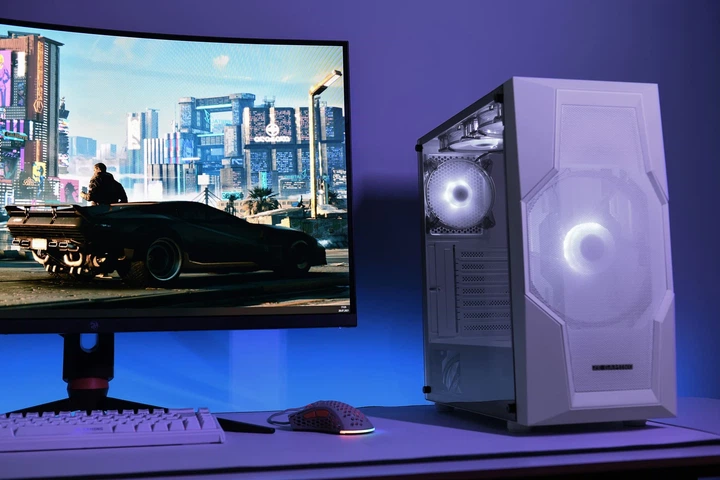 Корпус 2E GAMING Turbo G2057W без БЖ 2xUSB3.0, 1xUSB2.0, 1x200мм ARGB, 3x120мм ARGB, VGA 345мм, LCS ready, HUB, TG боковая панель, ATX, белый. - изображение 2