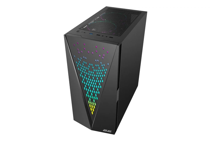 Корпус 2E GAMING Galaxy G2055 без БЖ 2xUSB3.0, 1xUSB2.0, 3x120мм ARGB, VGA 345мм, LCS ready, HUB, TG боковая панель, ATX, черный. - изображение 2