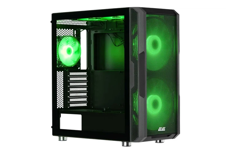 Корпус 2E Gaming черный Large Mid Tower с ARGB 2x200мм 3x120мм без БЖ - изображение 2