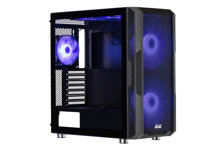 Корпус 2E Gaming черный Large Mid Tower с ARGB 2x200мм 3x120мм без БЖ - изображение 4